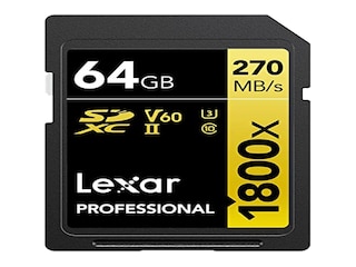 Lexar SDXC Card Professional UHS-II GOLD Serie 64GB (LSD1800064G-BNNNG) -