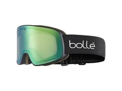 Bolle NEVADA BLACK CORP Skibrille schwarz-Glas grün versp.