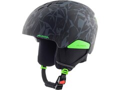 Alpina PIZI Kinderskihelm matt schwarz-grün camo 46-51cm