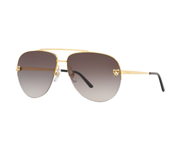 Cartier Sonnenbrille Damen CT0065S Rahmen: Glänzendes Gold