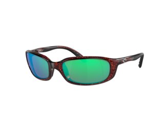 Costa Sonnenbrille Herren 6S9017 Brine - Rahmen: Tortoise, Linsen: Grün verspiegelt (97963040679) -