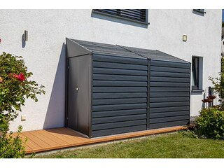 Spacemaker Anlehngerätehaus 4x10, 124x 295x 208 cm (BxTxH) -