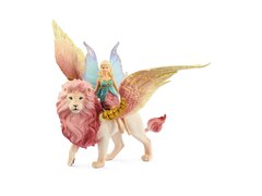 Wild Life Elfe auf geflügeltem Löwe 70714