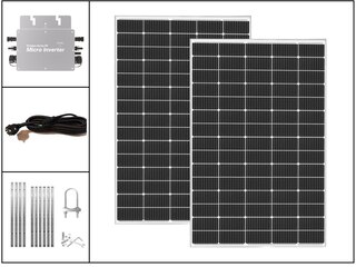 Hyrican Balkonkraftwerk WVC600, 600Wp 2x Solarpanel 300W (ENR00061) -