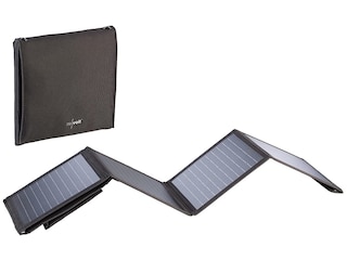 Pearl reVolt Faltbares Solarpanel: 28-Watt-Solar-Ladegerät mit 2 USB-Anschlüssen (5V/4,8A), faltbar, IPX4 -