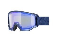 Uvex athletic FM Skibrille navy mat mirror blue green