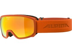 Alpina Scarabeo Jr. Q-Lite Skibrille Kinder pumpkin matt orange