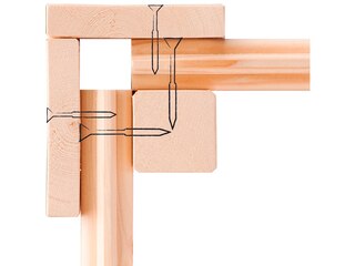 Karibu Mattrup, Fichtenholz 28 mm, Flachdach (4010090642819) -