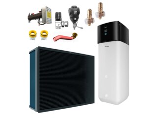 Daikin Altherma 3 H MT Wärmepumpe Ech2o | ETSXB12P50E + EPRA12EW1 | H/K+500L Biv -