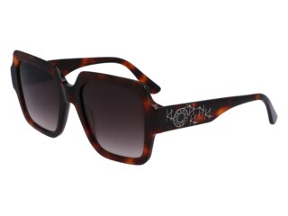 Karl Lagerfeld Kl6104sr col. 240 Damen-Sonnenbrille Rechteckig havanna -