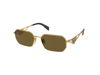 Prada Pr a51s col. 15n01t Damen-Sonnenbrille Rechteckig gold -