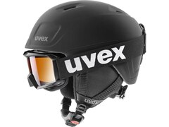 Uvex Kinder Skihelm HEYYA PRO SET schwarz 51-52