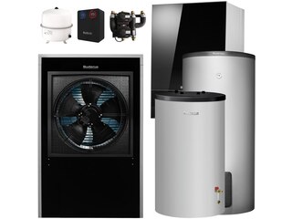 Buderus WLW196i-11 IR E Logaplus Wärmepumpen-Paket mit Warmwasserspeicher SH400 RS-B + Pufferspeicher P200.5 S-B für Mischkreis - 7739616997 -