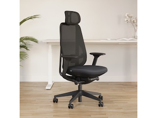 ofinto Premium Bürostuhl Cloud mit Armlehnen und Kopfstütze Schwarz, CH-CLD-01-BK-WA-HRT -