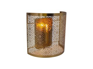 By Rydens Hermine Wandleuchte matt messing 1x E14 Kabelschalter 13x22x21cm -