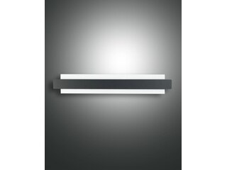 Fabas Luce LED Wandleuchte schwarz satiniert Regolo 2100lm -