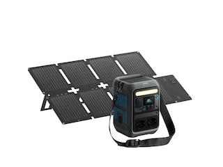 Anker SOLIX C300X + PS60 - Faltbares Solarpanel (60W) - Schwarz -