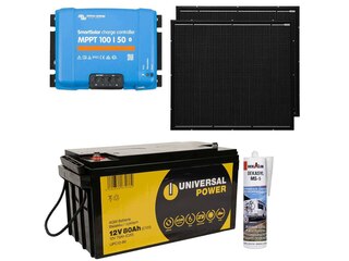 a-TroniX Solaranlage Wohnmobil 400W mit 80Ah Batterie und Victron MPPT Laderegler -