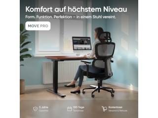 Deskspace Move Pro grau, Schreibtischstuhl -