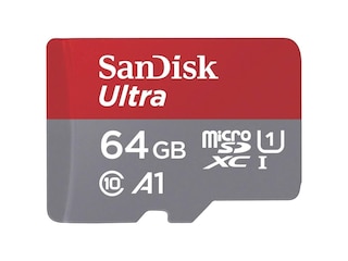 SanDisk Ultra microSDXC 64GB + SD Adapter (SDSQUAB-064G-GN6TA) -