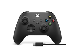 Microsoft Wireless Controller + USB C Kabel Schwarz für PC, Xbox One, Series S, X -