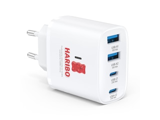 Sonstiges Haribo USB C Ladegerät, 4 Ports Stecker USB C Netzteil, 40W Schnellladegerät -