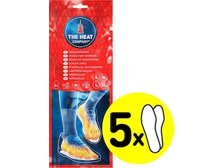 The Heat Company Sohlenwärmer - 5 Paar - Extra Warm 8 Stunden warme Füße -
