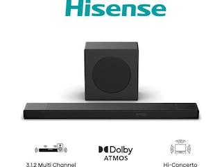 Hisense AX3120Q Soundbar-Lautsprecher Schwarz 3.1.2 Kanäle -