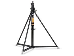 Manfrotto Stativ Super Windup Inox Schwwarz