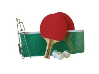 Idena Tischtennis Champset mit 2 Schlägern, Netz und Bällen -