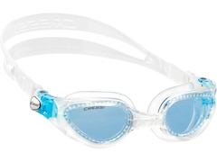 Cressi Right Schwimmbrille getönt, Trainingsschwimmbrille, clear-blue