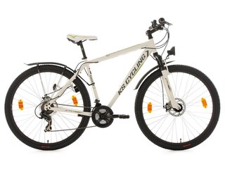 KS Cycling Hardtail-ATB, 29 Zoll, 21 Gang-Shimano Toruney Kettenschaltung, weiß-grün, »Heist« -