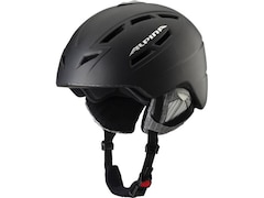 Alpina Chief Ten Skihelm (Kopfumfang: 52-56 cm, 30 schwarz/seidenmatt)