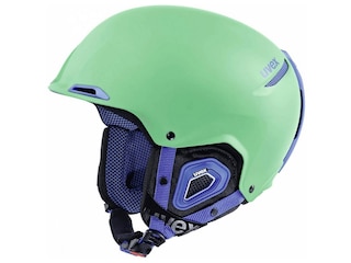 Uvex JAKK+ Hartschalen Skihelm (Kopfumfang: 52-55 cm, 74 green/blue mat) -