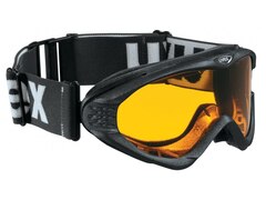 Uvex Skibrille Onyx (2229 black metallic, double lens, lasergold lite)