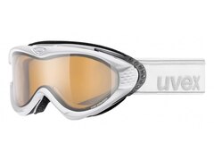 Uvex Skibrille Onyx Polavision (1121 polarwhite mat, double lens, polavision)