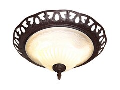 Trio Deckenleuchte rostfarbig, Glas, weiß, 6102021-24
