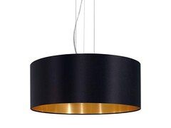 Eglo Pendelleuchte LED E27 180 W Maserlo 31605 Schwarz, Gold