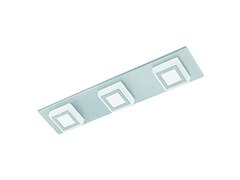 Eglo LED-Deckenleuchte, 3flg., »MASIANO«, Aluminium gebürstet, Energieeffizienzklasse A+