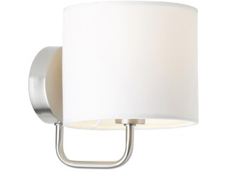 Brilliant Wandleuchte E14 40 W Halogen, Energiesparlampe Sandra 85010/75 weiß, Chrom -