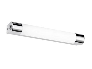 Trio LED-Bad-Wandleuchte in Chrom, mit 1 x 6W LED mit Schalter und Steckdose, 37 cm -