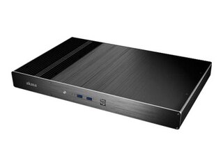 Akasa Galileo TU2 Thin-Mini-ITX 1U Gehäuse, OEM - schwarz -