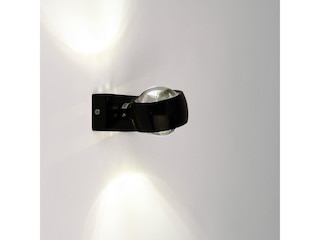 S-Luce Wandleuchte »Beam Up&Down mit Glaslinsen Schwarz« -
