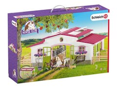 Farm Life Spielset (42344), Horse Club, Reiterhof mit Reiterin und Pferden