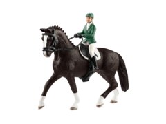 Farm Life Spielfiguren (42358), Horse Club, Springreiterin mit Pferd