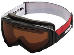 Alpina Turbo HM Skibrille (Farbe: 835 black matt, Scheibe: Spiegel orange)