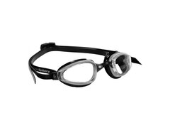 Aqua Sphere MP(TM) Schwimmbrille K180 Transparent, Schwarz/Silber