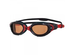 Zoggs Predator Flex Polarized Ultra Schwimmbrille Black/Red/Copper 2017