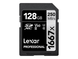 Lexar SDXC Professional 1667x UHS-II V60 U3 SDXC 128 GB - 250 MB/s (LSD128CB1667) -