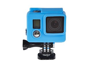 Mantona Silikonschutzhülle blau - Passend für: GoPro Hero 4, GoPro Hero HD 3+ -